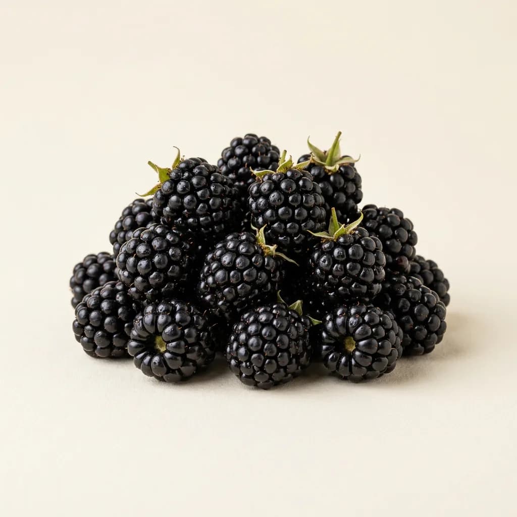 Blackberries, illustrative AI-generated product photograph